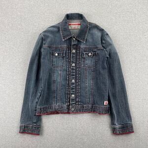 Vintage Y2K Lee Cooper Denim Jacket Womens L Medium Wash Blue Classic Retro Jean